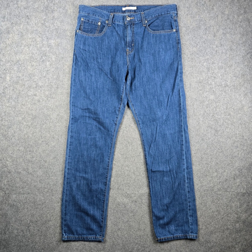 Levis Middy Straight Jeans Womens 31 Blue Denim Classic Casual Stretch Pants